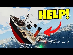 My BRAND NEW Ship SUNK After a STORM In Stormworks!