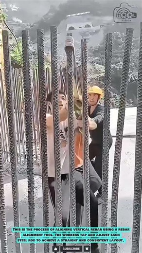 Rebar Alignment Tool: Vertical Steel Positioning Technique #innovationtools