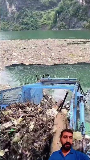 Machine Cleaning Trash from the Sea 🌊♻️