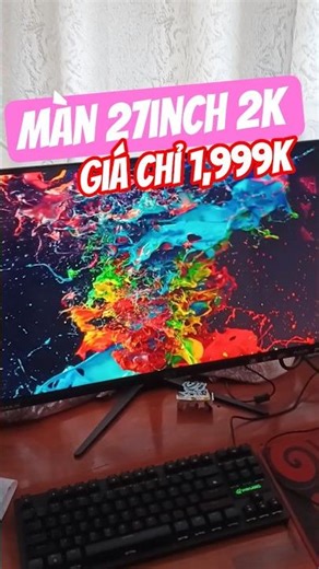 Màn VSP 27inch 2K 100Hz giá chỉ 1,999K 😱😱 #youtubeshopping #vsp27inch