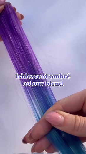 Iridescent Ombré Hair Blend Tutorial