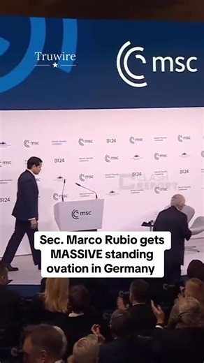 Sec. Marco Rubio gets MASSIVE standing ovation in Germany | marco rubio munich speech