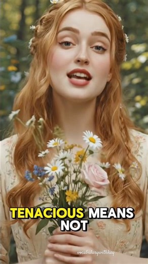 Tenacious Meaning in English | Speak Confidently with Powerful Vocabulary 💪📚