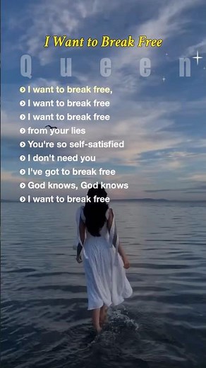 I Want to Break Free - lyrics - Queen #englishsongs #classicalenglishsongs #80smusic #classicalmusic