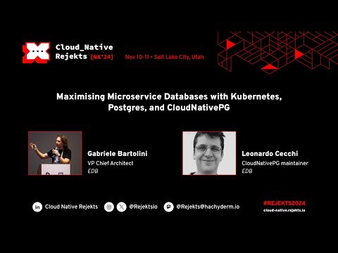 Maximising Microservice Databases with Kubernetes, Postgres, and CloudNativePG