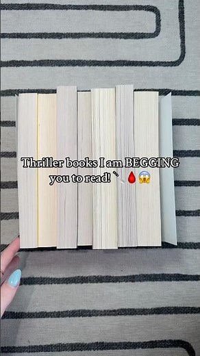 THRILLER BOOKS I AM BEGGING YOU TO READ! 🔪😱