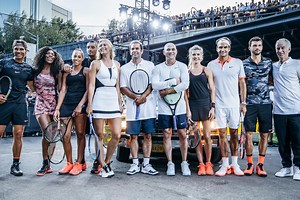 Nike Holds a Tennis Match on the Streets of New York With Andre Agassi & Pete Sampras