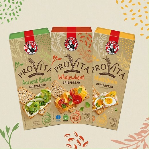 Made from the finest ingredients, the Bakers Provita® Crispbread range is all you need when it comes to healthy living! Enjoy them with or without your favourite toppings :) | Bakers Biscuits