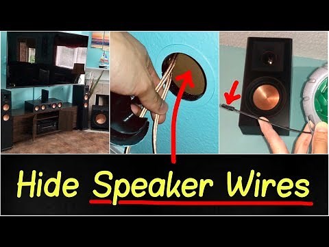 ✅How to Hide & Run Speaker Wires into Wall or Attic Review | Klipsch Home Theater System