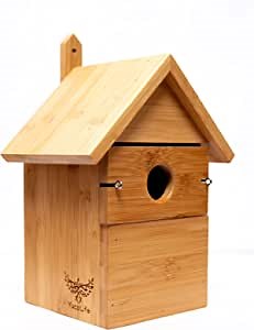 Bird House for Outside | Pre-Assembled Bird Box | Waterproof and Insulated | Multi Purpose | Eco Friendly Biodegradable Material