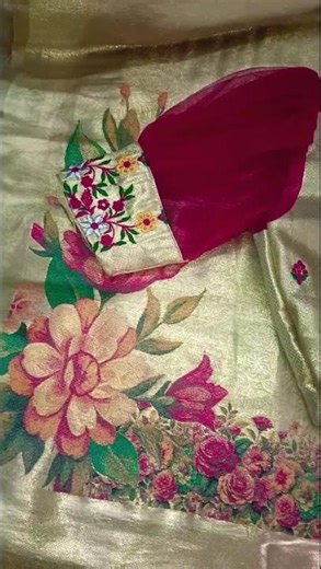 bot neck model flower work blouse# computer embroidery designs# new model# viral video#pls subscribe