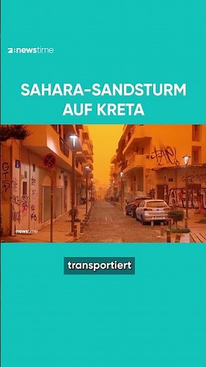 From the Sahara: Sandstorm on holiday island of Crete