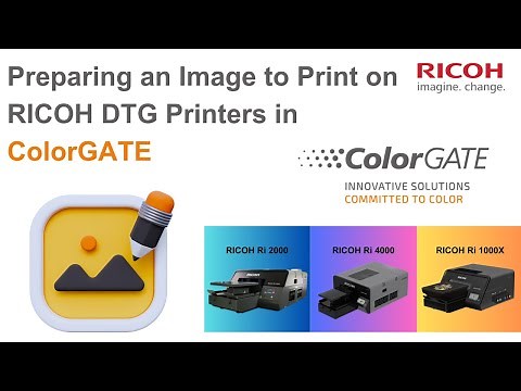 Prepare an Image to Print on RICOH DTG Printers with ColorGATE RIP Software | RICOH DTG