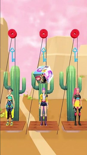Rumi, Mira, and Zoey Lost in the Desert – Dance to Get Water #kpopdemonhunters