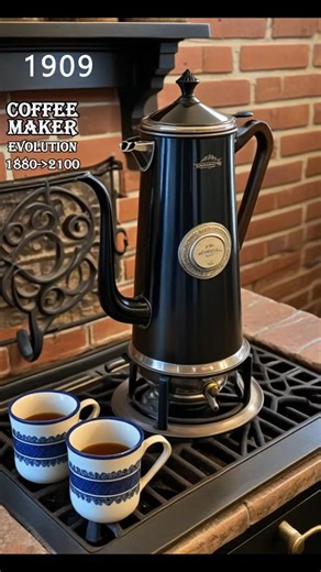 Evolution Time | Coffee machine evolution from 1880 to 2100 — vintage to ultra futuristic in one video. #evolution #coffee #coffemachine ##coffemaker #history | Instagram