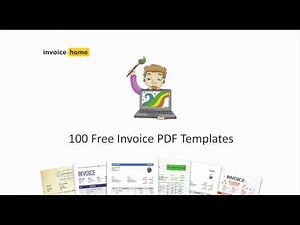 100 Free Invoice PDF Templates | InvoiceHome.com