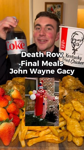 Trying Death Row Final Meals😳 John Wayne Gacy #deathrow #deathrowmeals #mukbang | Jameskibs