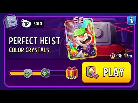 Perfect heist color crystals 3500 solo challenge match masters