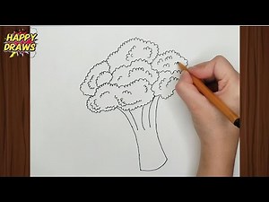 How to Draw a Broccoli | Easy Art for Beginners