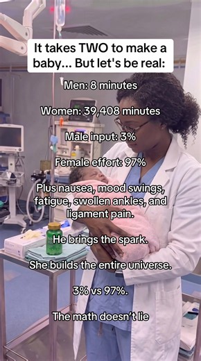 The math behind pregnancy shows a massive physical imbalance, but when you are trying to conceive, the biological preparation should absolutely be a team effort. While a woman's body handles 97% of the physical growth, the quality of the blueprint depends entirely on the health of both the egg and the sperm. To make those narrow 6 fertile days count each cycle, you have to support your reproduction where it actually starts: at the cellular level. Every single cell involved in conception requires