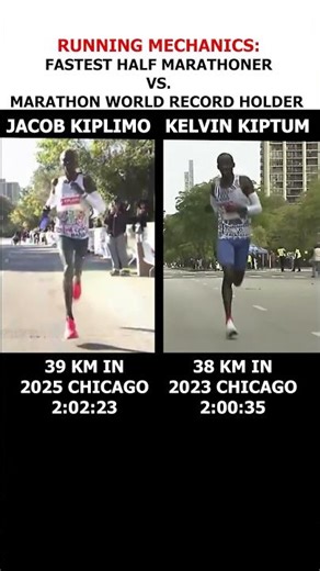 Fastest Half Marathon Runner vs. Marathon World Record Holder (Run Mechanics)