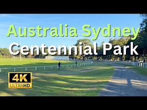 【4K Walk】Walking in the Centennial Park in Sydney Australia 2023