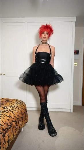 styling my vintage petticoat as a dress! 🖤