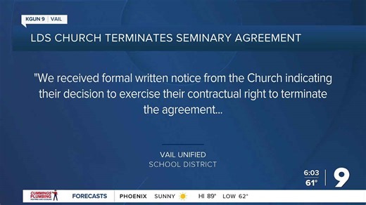LDS Church cancels seminary plans with VUSD
