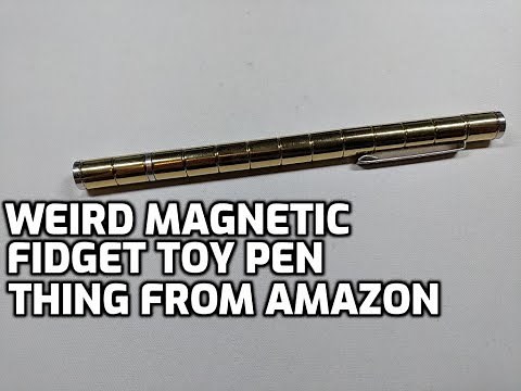 Weird Magnetic Fidget Toy Pen Thing (from Amazon) Unboxing and Review