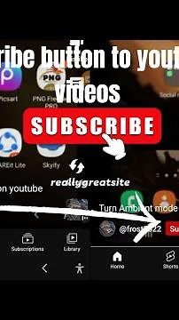 How to add subscribe button to youtube shorts💯🔥