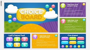 Gems Choice Board Template for Google Slides or PowerPoint - SlidesMania