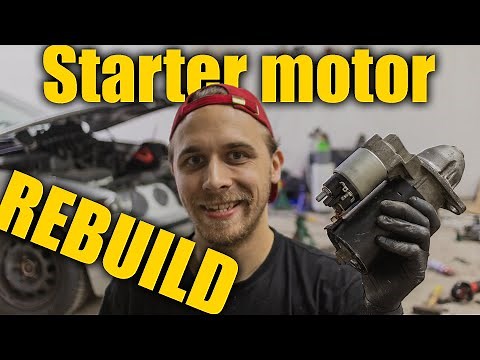 Starter Motor REBUILD - How to - DIY - BMW e46 318ti Compact N42B20