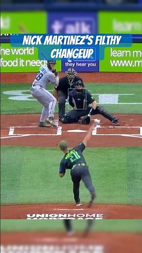 Nick Martinez’s FILTHY Changeup #mlb #baseball #rays #sports #changeup #pitching