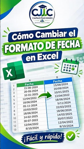 Cambia el formato de fecha en Excel como un PRO