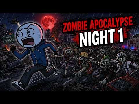 I Survived Night 1 of the Zombie Apocalypse (Animated)