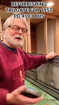 FASCINATING! 1952 PD 4103 Bus Tailgate `restoration`