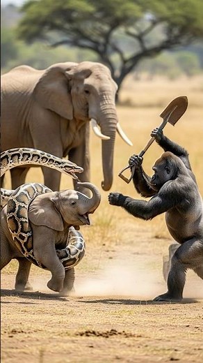 Python Attacked a Baby Elephant… Then a Gorilla Sh