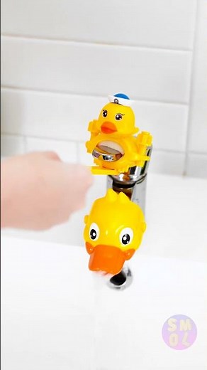 A fun duck for kids to help them reach the water faucet || Cool Gadgets for Kids and Their Parents!