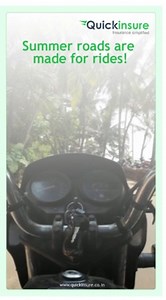 𝗬𝗼𝘂𝗿 𝘀𝘂𝗺𝗺𝗲𝗿 𝗿𝗼𝗮𝗱 𝘁𝗿𝗶𝗽𝘀 𝗮𝗿𝗲 𝗰𝗮𝗹𝗹𝗶𝗻𝗴! Make sure your two-wheeler is protected with the right insurance by your side. Compare, buy, or renew your two-wheeler insurance today: https://bit.ly/3Cxtaz5 #RideSafe #TwoWheelerInsurance #BikeReel #SummerRides #BeatTheHeat #OnlineInsurance #InstaReels #ReelsTrending #Quickinsure | Quickinsure