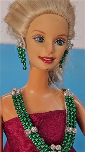 Easy and simple clay art || mini jewelry set making for Barbie doll #diy #ytshorts #shorts