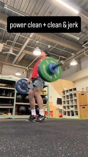 Power clean + clean & jerk