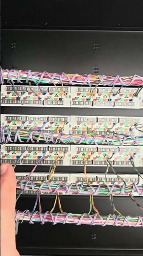 how to wire a patch panel the right way #networking #diy #howto #fyp #science