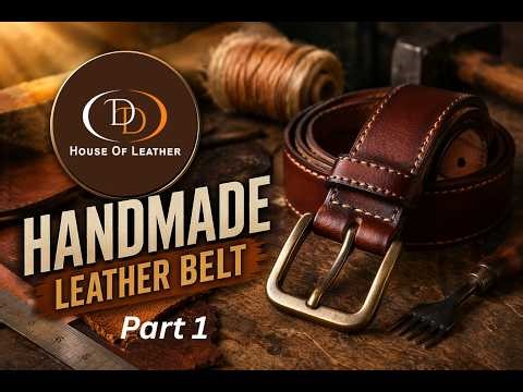 Amazing Leather Crafting Skill | Handmade Belt Step by Step