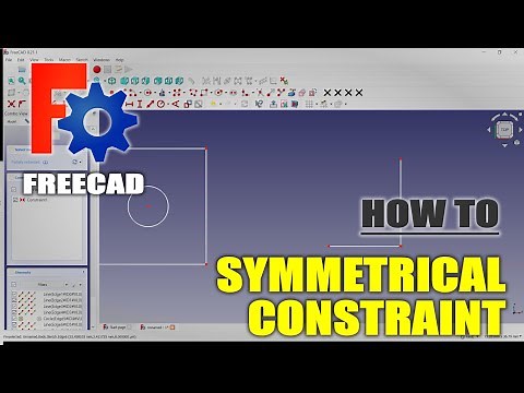 FreeCAD Sketch How To Symmetrical Constraint
