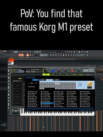 Korg M1 Busy Talk: Sonic & Eggman Preset Memories
