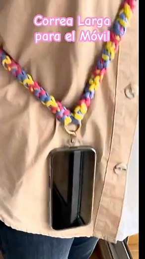 Learn how to make this "long strap for your mobile phone"