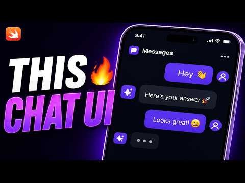 Build a modern Chat UI in SwiftUI from scratch