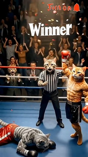 He Didn’t Fight to Win… He Fought for His Kids #shorts #viral #trending #cat