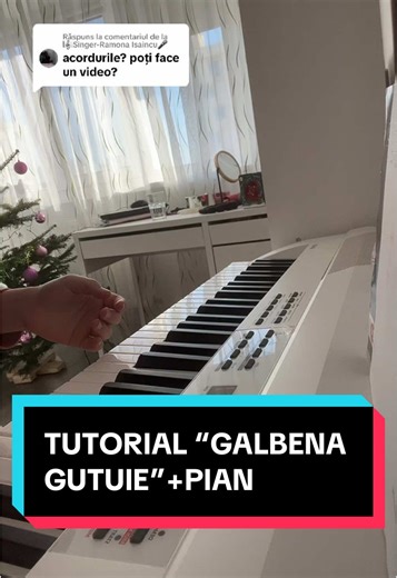 Tutorial Pian Galbena Gutuie: Acorduri & Versuri