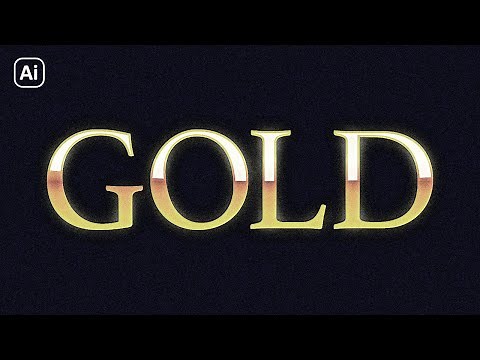 How To Create A Gold Gradient In Illustrator